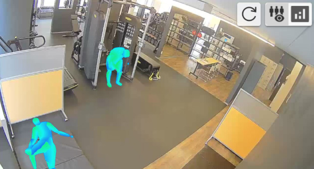 イメージ：プライバシーを保護した画像をHPで配信、混雑状況をいつでも確認02