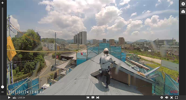 イメージ：映像を活用し現場とコミュニケーションをすることで不安全行動が減少