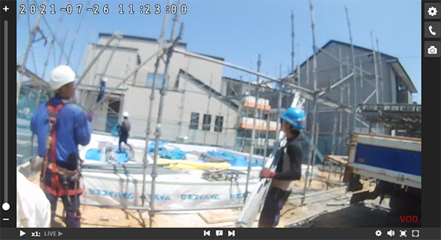 イメージ：映像を活用し現場とコミュニケーションをすることで不安全行動が減少03