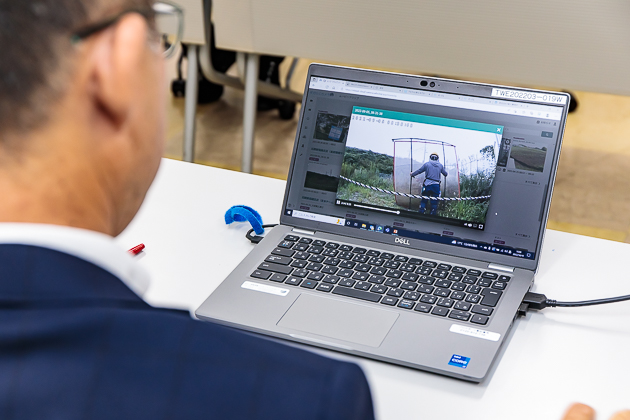 イメージ:作業を行う協力会社に貸与し、管理側は隙間時間にチェック