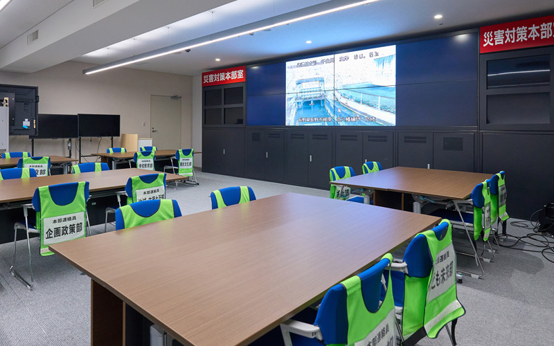 イメージ：庁舎内にある災害対策本部室