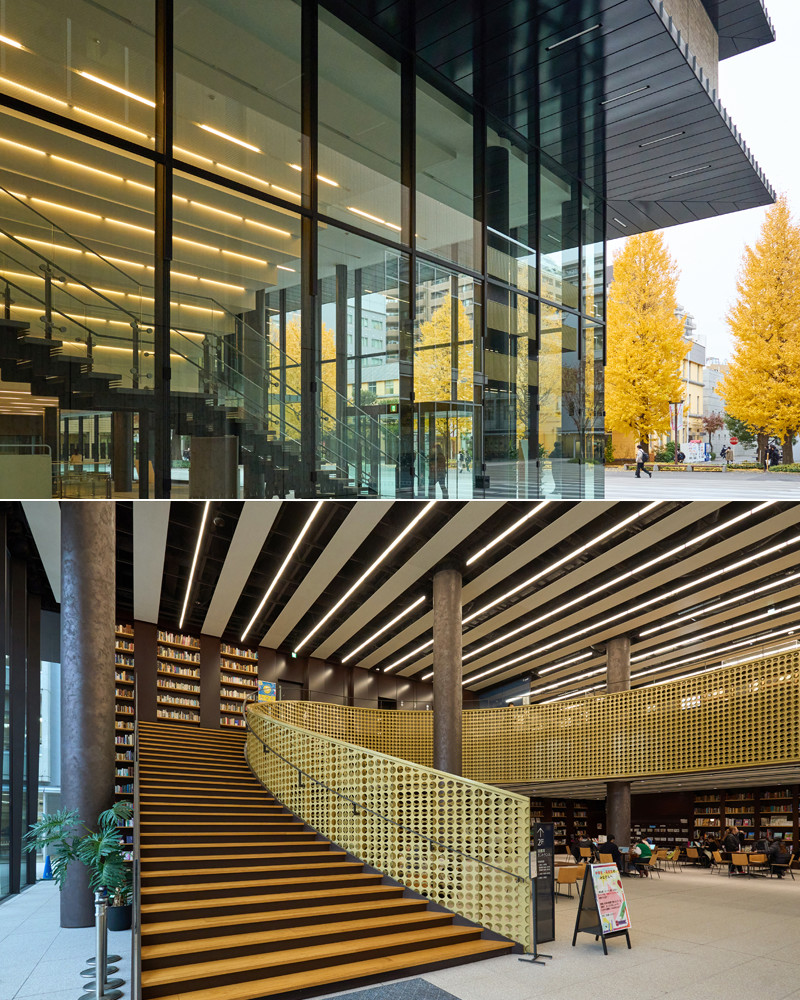 イメージ：2020年11月にオープンした新8号館。ラーニングコモンズやカフェ、図書館、礼拝堂がある