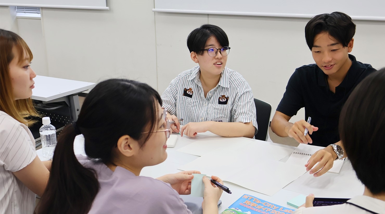 イメージ：体験型実証フィールドでのワークショップでミライへの「問いづくり」を実施