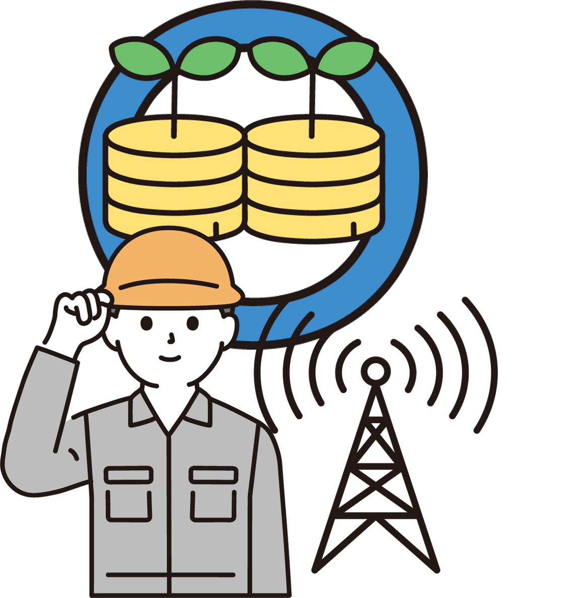 イメージ：自社の投資で5Gシステムを構築可能