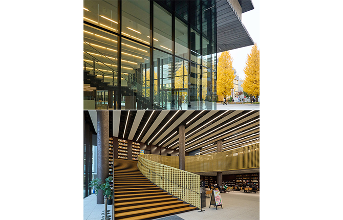 2020年11月にオープンした新8号館。ラーニングコモンズやカフェ、図書館、礼拝堂がある