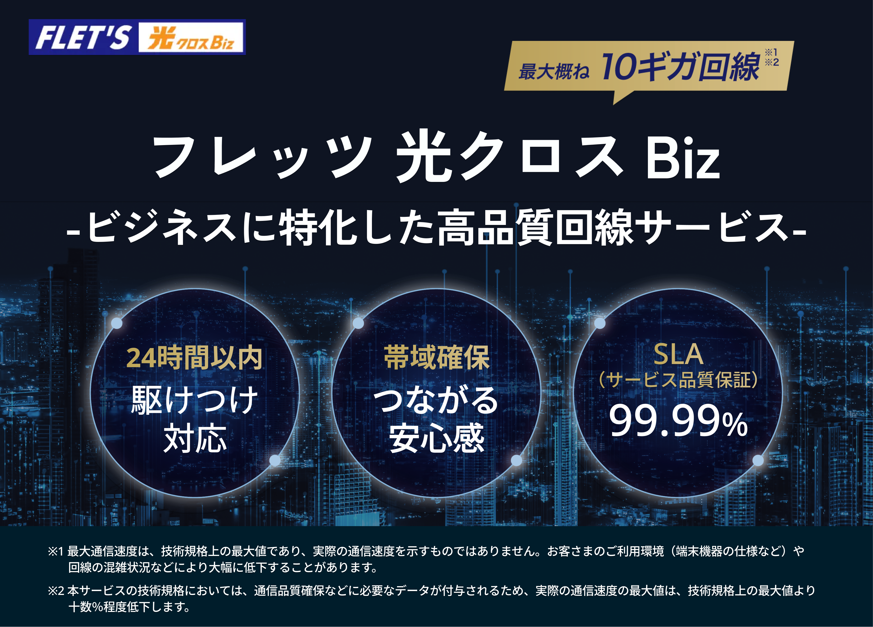 イメージ：フレッツ 光クロス Biz デジタルパンフレット