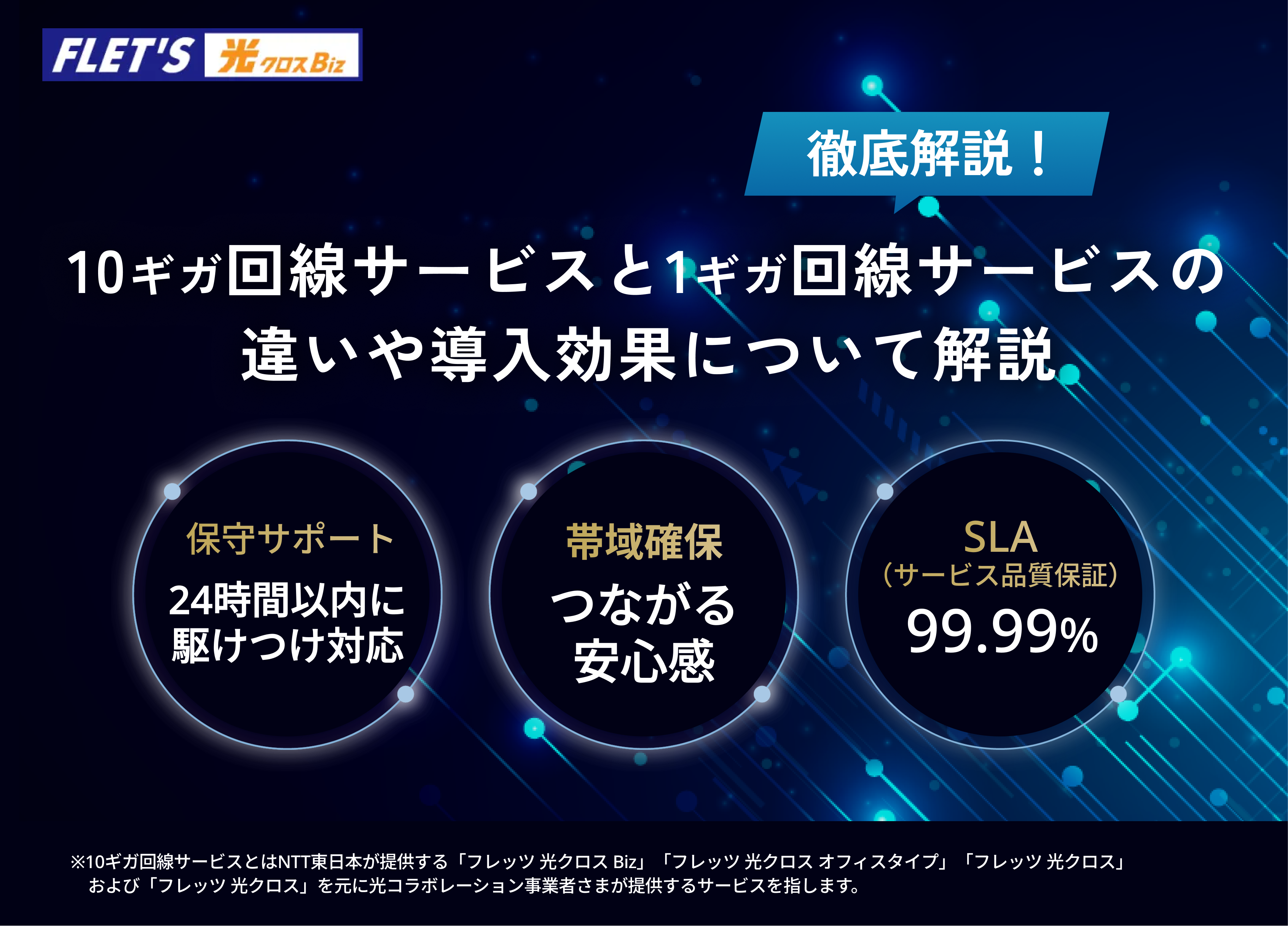 イメージ：1ギガ回線サービスと10ギガ回線サービスの違いや導入効果について解説