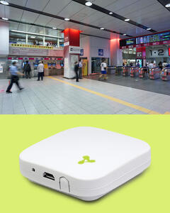 イメージ：高精度ビーコンで顧客動線分析と広告配信に挑戦！ あたらしいあしたのために、さらなる沿線価値向上をめざす