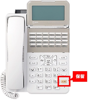 イメージ：ビジネスフォンの保留機能とは