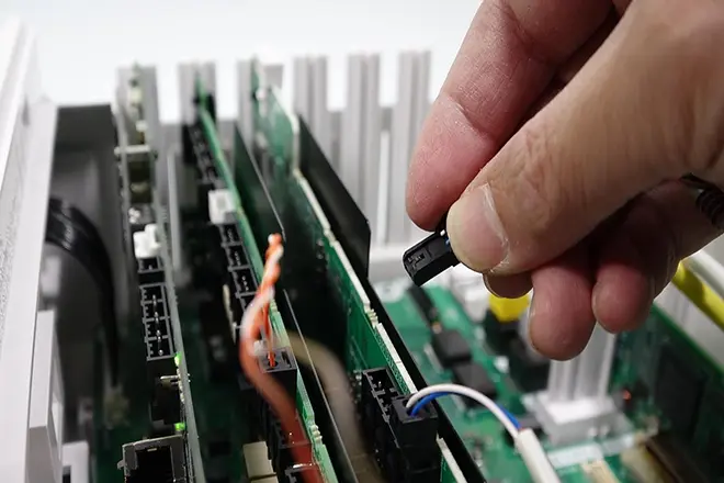 イメージ：ビジネスフォンの主装置の設定方法