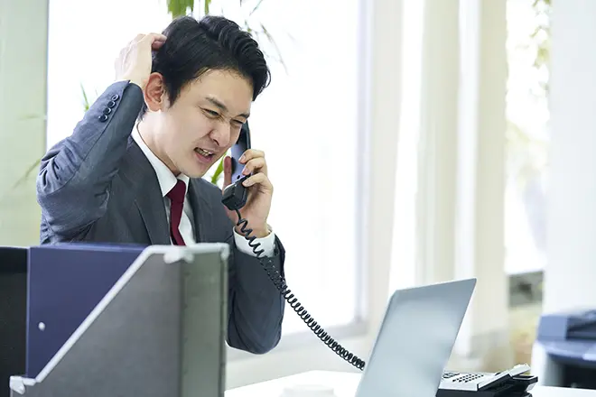 イメージ：迷惑電話が事業にもたらす悪影響