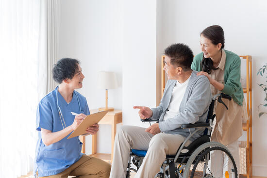 イメージ：【医療シーン②】訪問看護向けの施設に関する研修