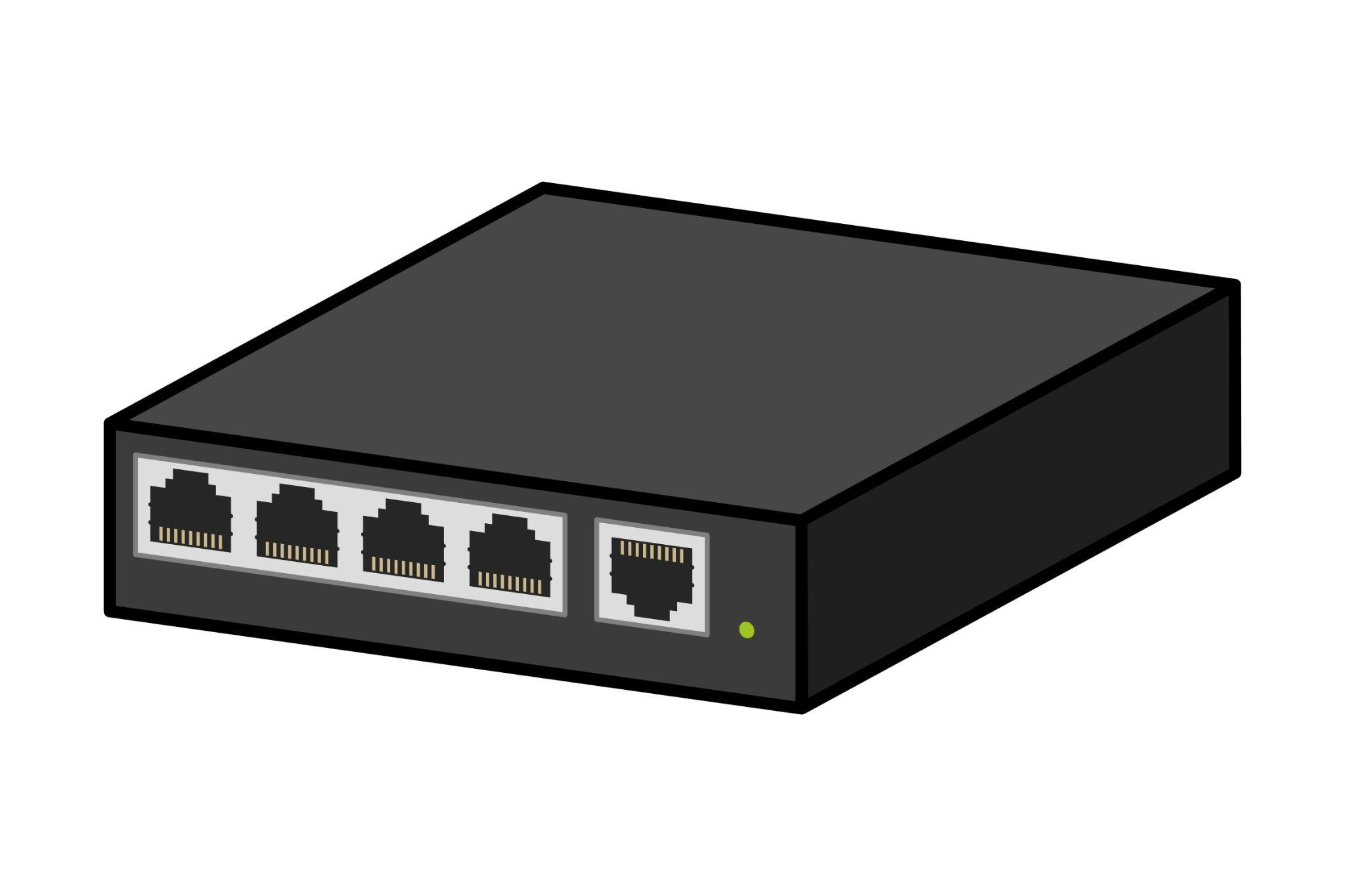 イメージ：スイッチングハブ