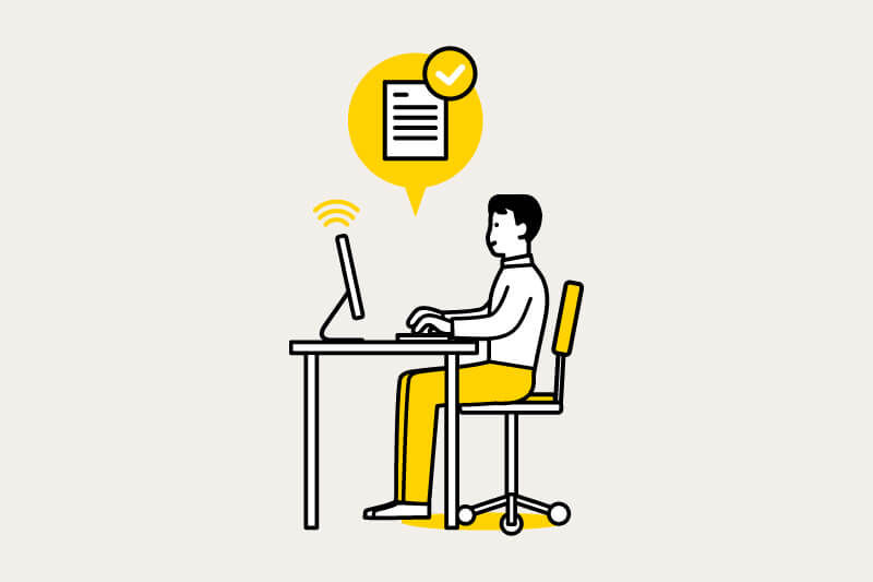 イメージ：気持ちいいぐらいにちょうどいい、「コワークストレージ」の申し込み手順