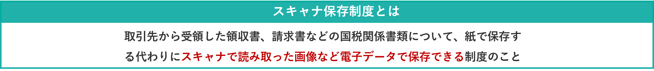 イメージ： スキャナ保存制度とは「紙の領収書などを電子データで保存できる」制度