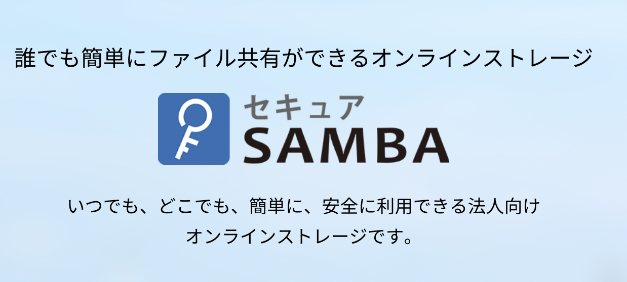 イメージ：サポート体制で選ぶなら「セキュアSAMBA」