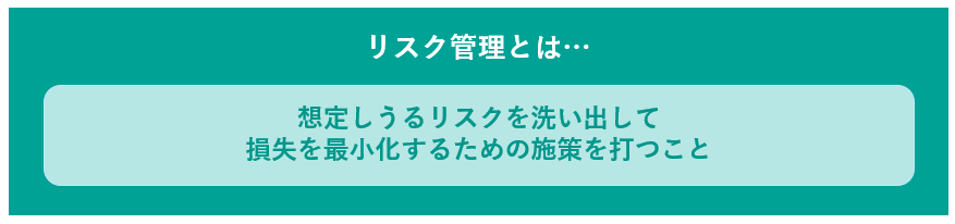 イメージ：リスク管理とは