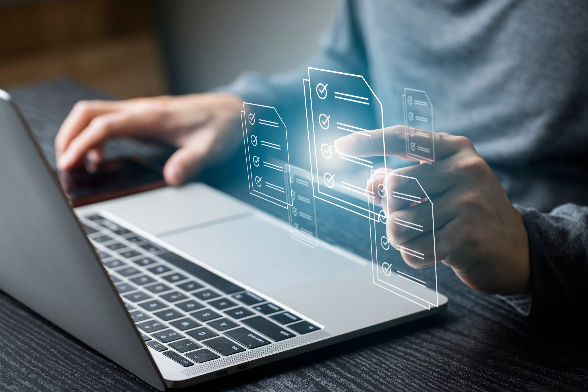 イメージ：保存期間がある書類は電子データとして保管するのがおすすめ