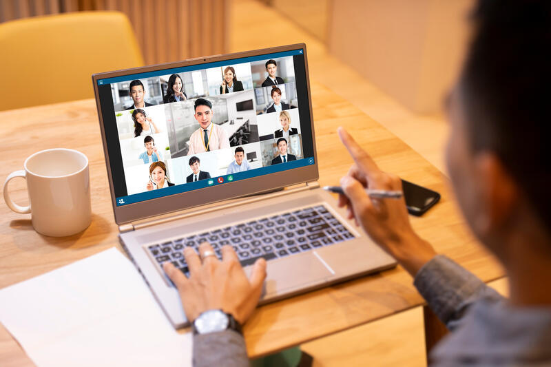 イメージ：オンライン研修の実施方法