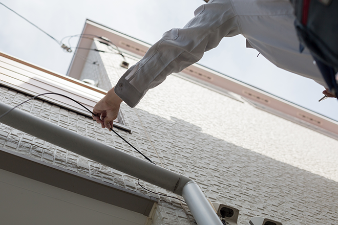 イメージ：工事が必要な光回線を設置するメリット