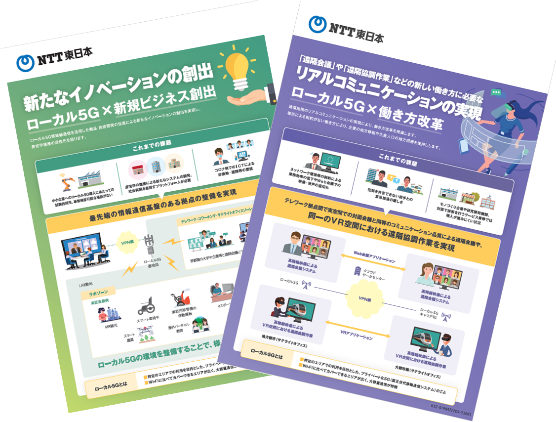 イメージ：ローカル5Gユースケースチラシ（その他ビジネス）