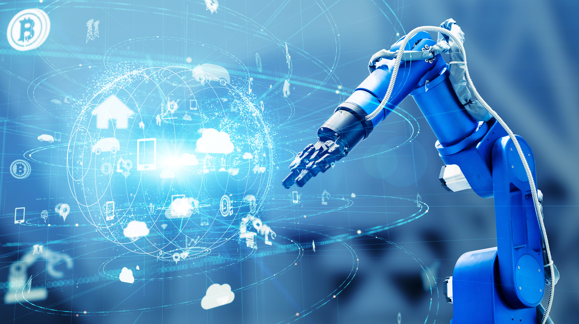 イメージ:ロボットとAI(人工知能)の違いは学習機能と自己判断