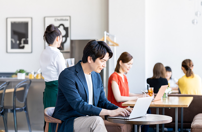 イメージ：利用シーンにあわせたWi-Fiプランを紹介