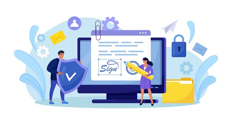 イメージ：電子契約の利用方法