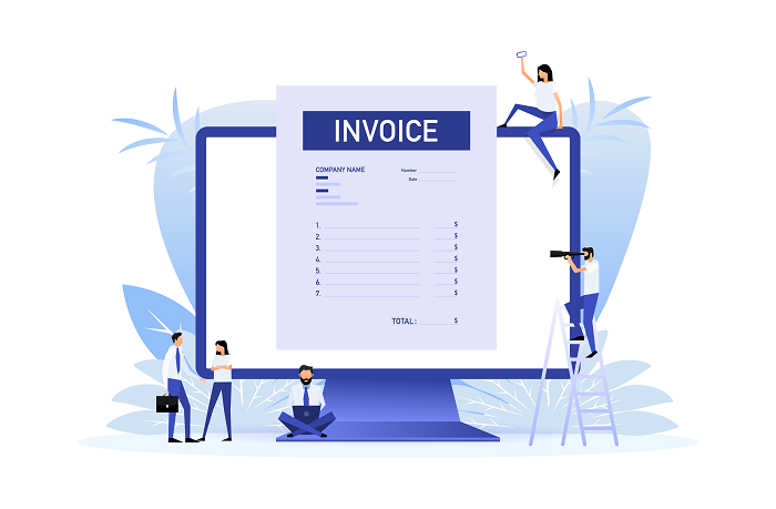 イメージ：電子請求書とは電子的受け取った請求書のこと