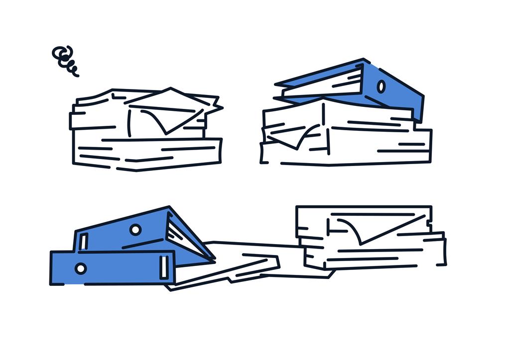 イメージ：電子帳簿保存法の対象外となる帳簿書類