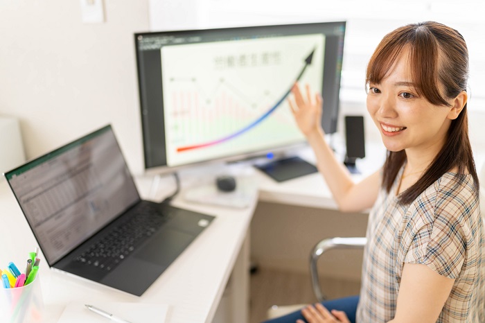 イメージ：自社に合うツールの導入で生産性を向上させましょう