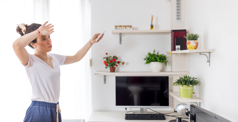 イメージ：エコ具合と体感温度の違い