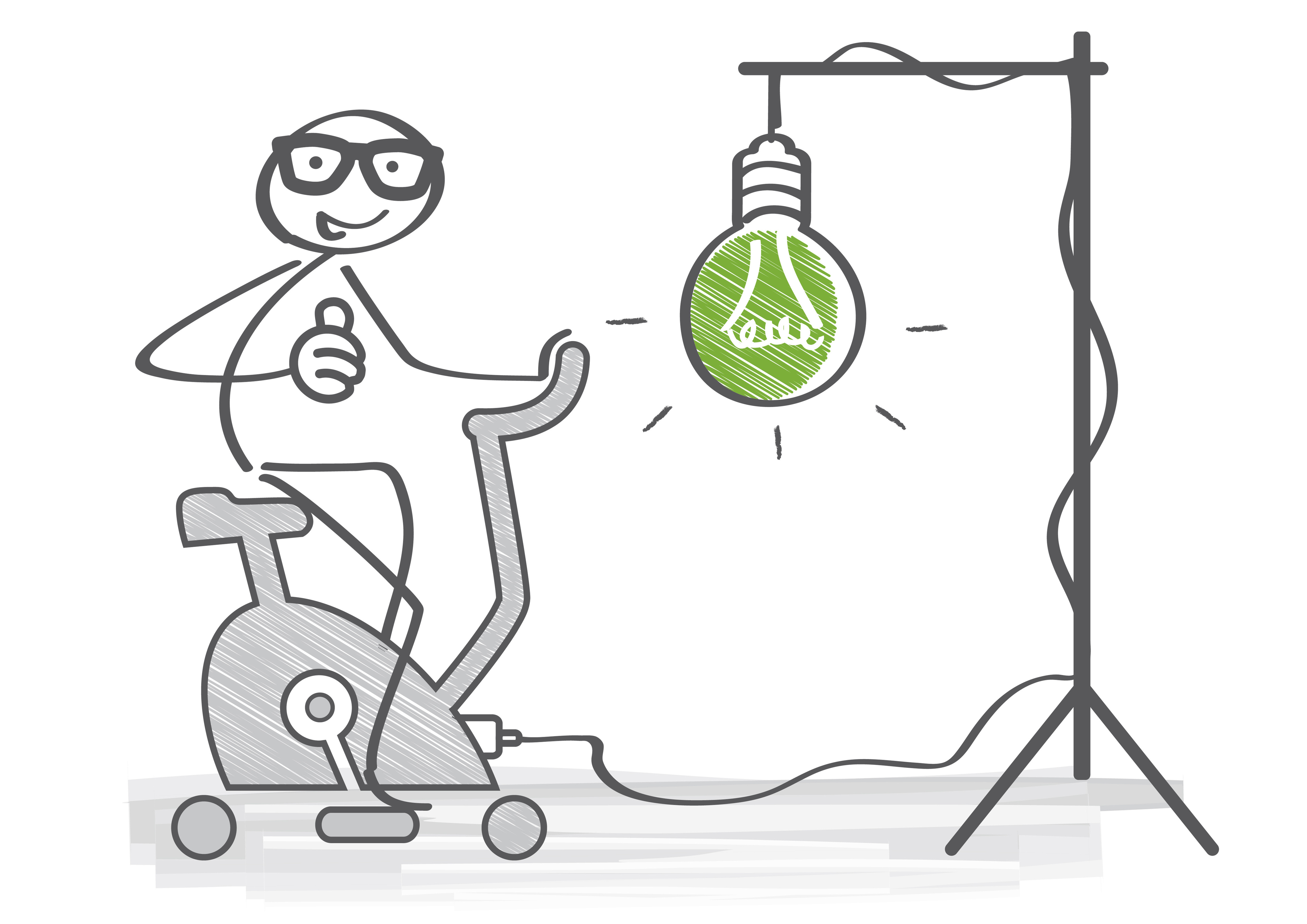 イメージ:自転車ダイナモの発電量はどれくらい?人力の発電方法について解説