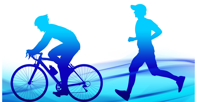 イメージ：自転車・ランニングは熟練度によって変化する