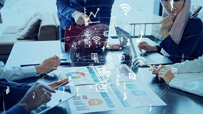 イメージ：社内LAN構築の手順3ステップ