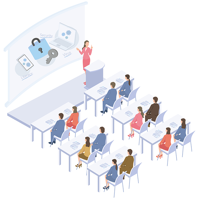 イメージ：標的型攻撃メール訓練を効果的に行う3つのポイント