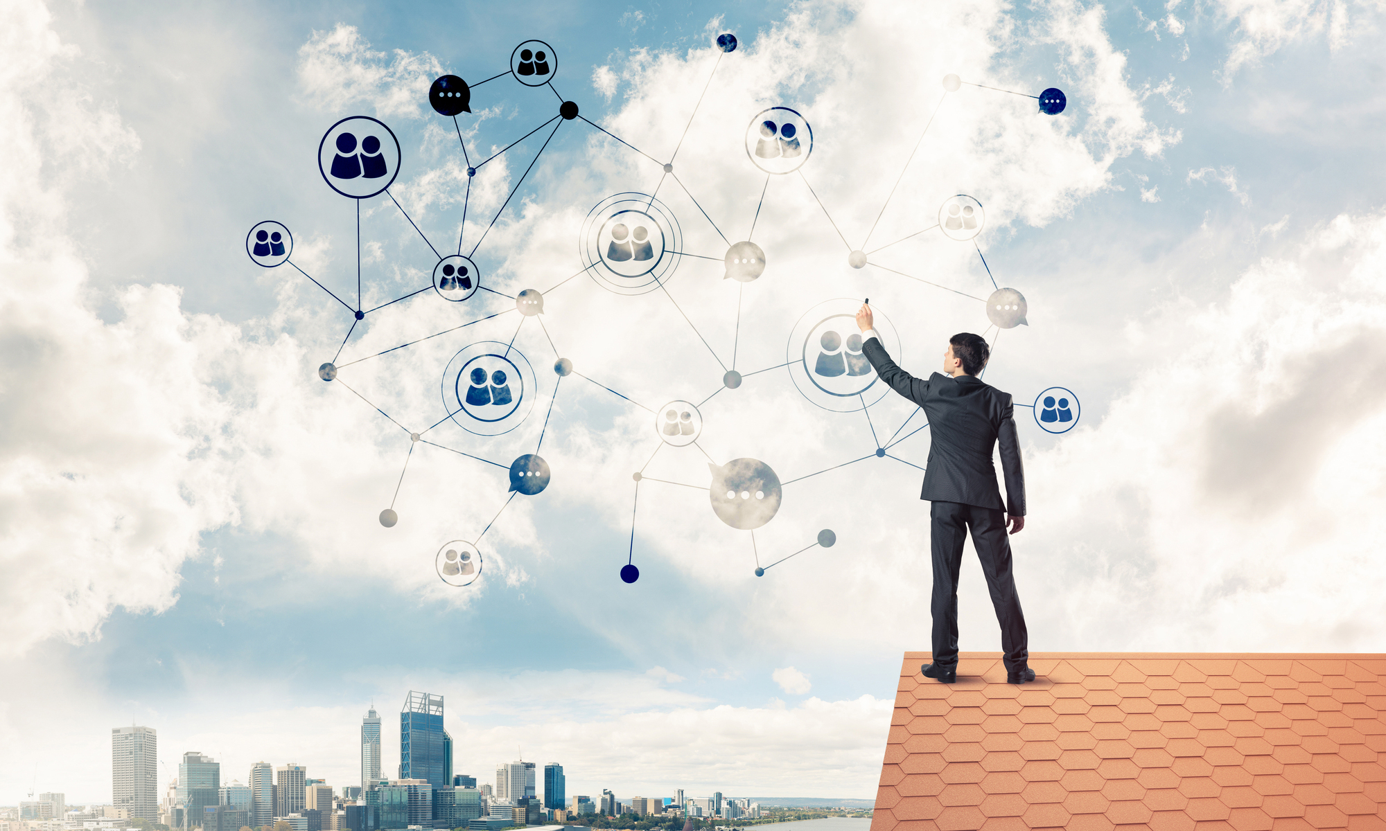 イメージ:VPNパススルー を経由した通信のプロセス