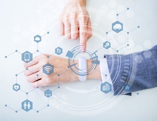 イメージ: スマートウォッチと連携して従業員の転倒を検知する「Wearable Connect(ウェアラブルコネクト)」