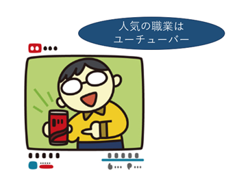 イメージ：なりたい職業上位にユーチューバー