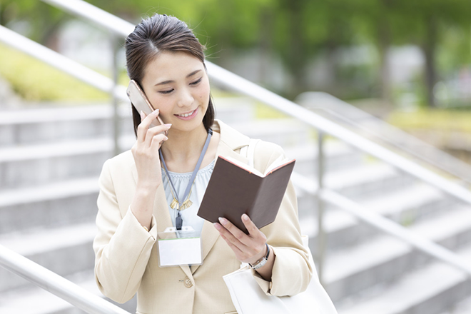 イメージ：テレワークで営業職のフルタイム勤務を実現