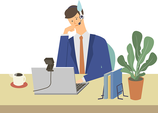 イメージ：テレワークうつになる4つの原因