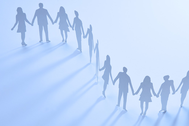 イメージ：テレワーク導入で全員が働きやすい職場づくりを