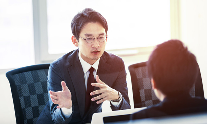 イメージ：職場の両立支援制度を利用する