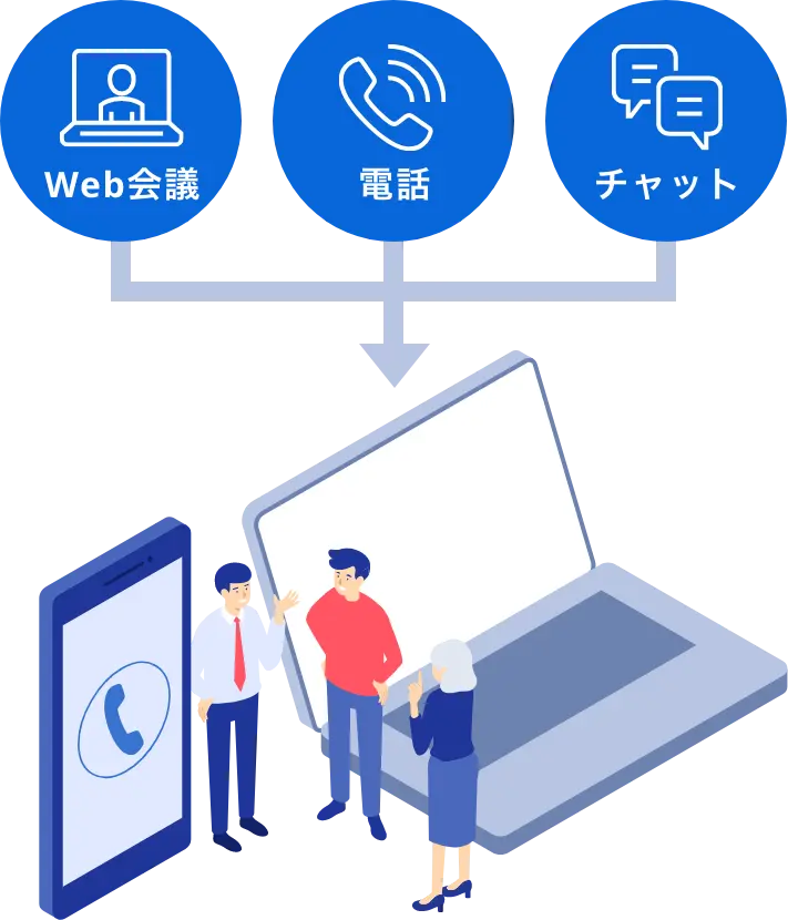 イメージ：たくさんの機能を使っている