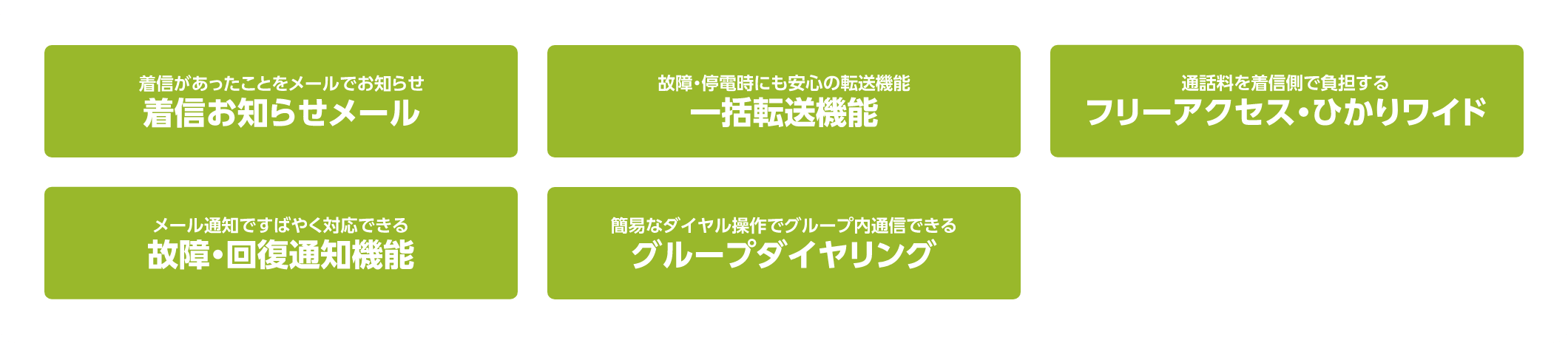 付加サービス（有料）も充実！