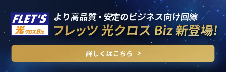 フレッツ 光クロス Biz 新登場！