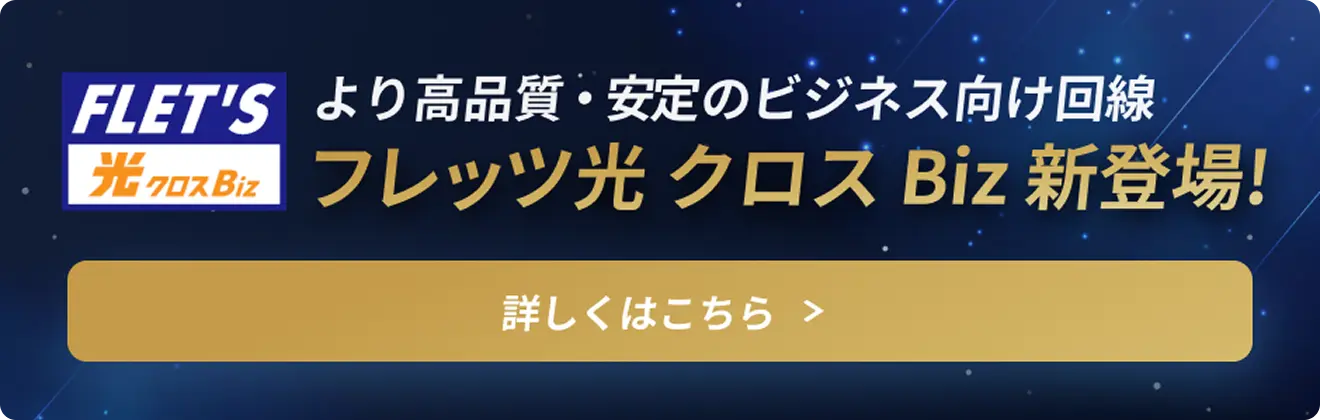 フレッツ 光クロス Biz 新登場！