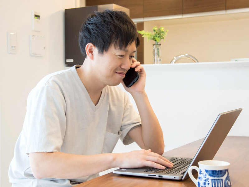 家でも外でも内線化!