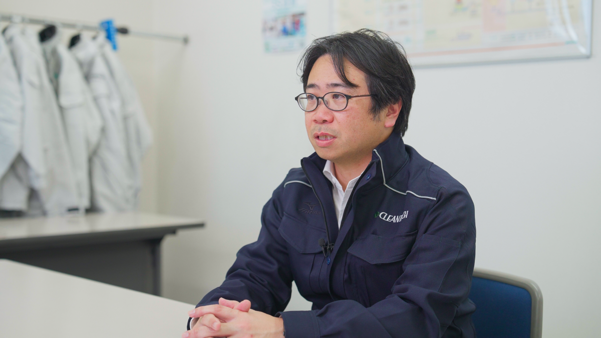 DX推進の取り組みについて話す情報システム部部門長