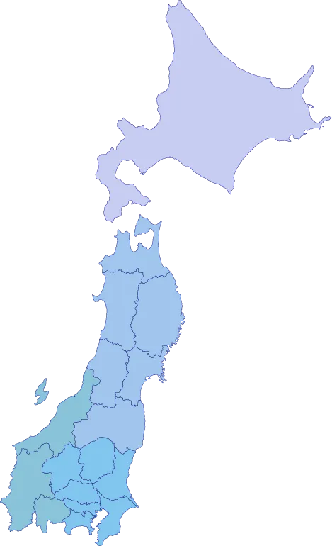 東日本17都道府県の提供エリア